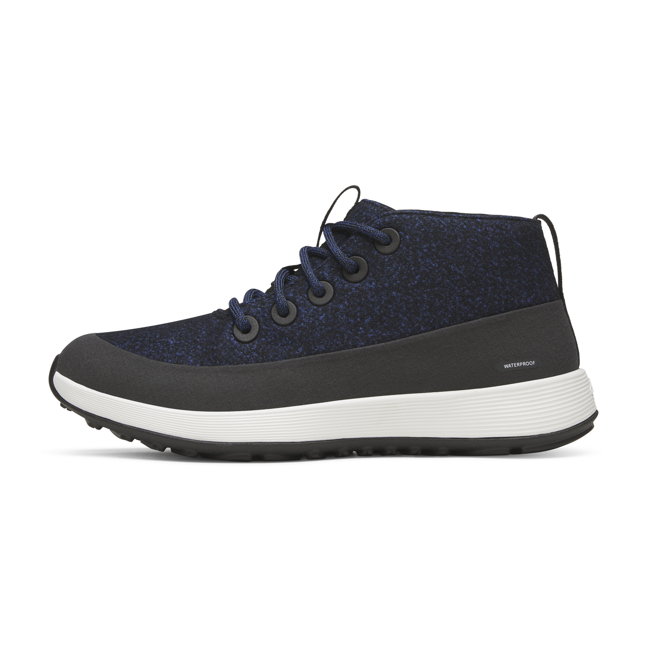 Women's Wool Runner NZ Mid Waterproof - Natural Black/Royal Blue (Barely Grey Sole)