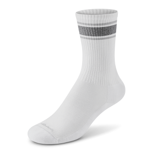 Anytime Crew Sock - Blizzard. Natural Grey Heather (Light Grey Sole)